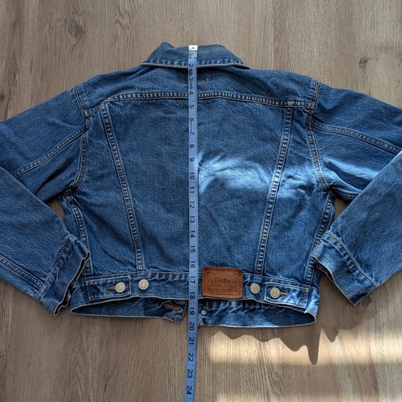 SOLD 🚫 Vintage Ralph Lauren Country Polo Blue Denim Cropped Jacket - Picture 9 of 9